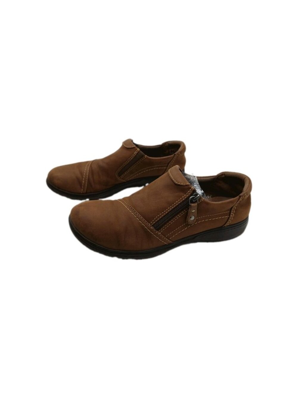 Clarks Collection Carleigh Ray Heritage Leather Shoe Size 11 M Brown Taupe